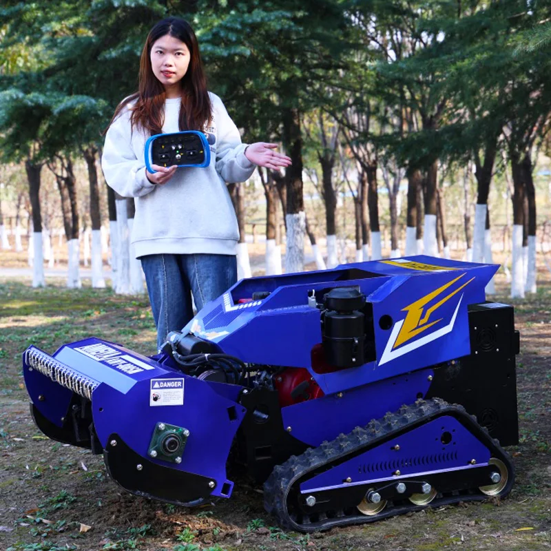 

Customized high-quality remote-controlled lawn mower, tracked remote-controlled robot lawn mower, all terrain lawn mower