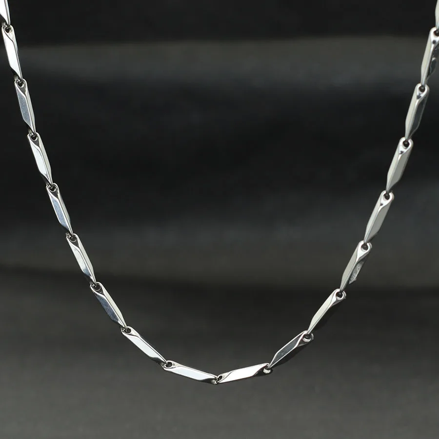 Noter New Stainless Steel Necklace For Men Hiphop Rock Chain Link Collar 4 Colors Punk Jewelry Erkek Kolye Accessories For Him
