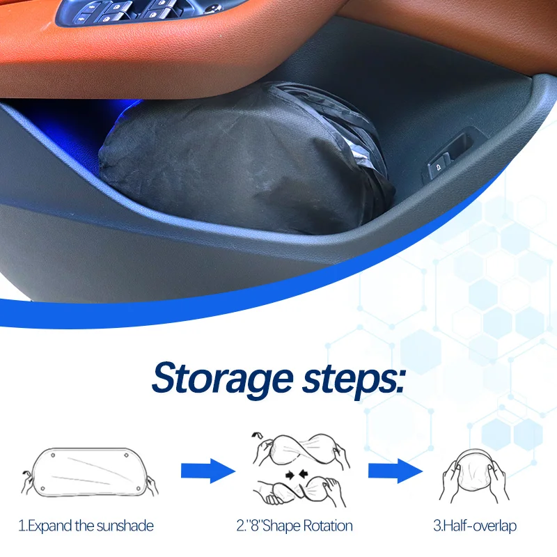 Para toyota rav4 xa40 xa50 pára-brisa sun sombra protetor de viseira de sol blocos dobráveis raios uv manter seu refrigerador do carro