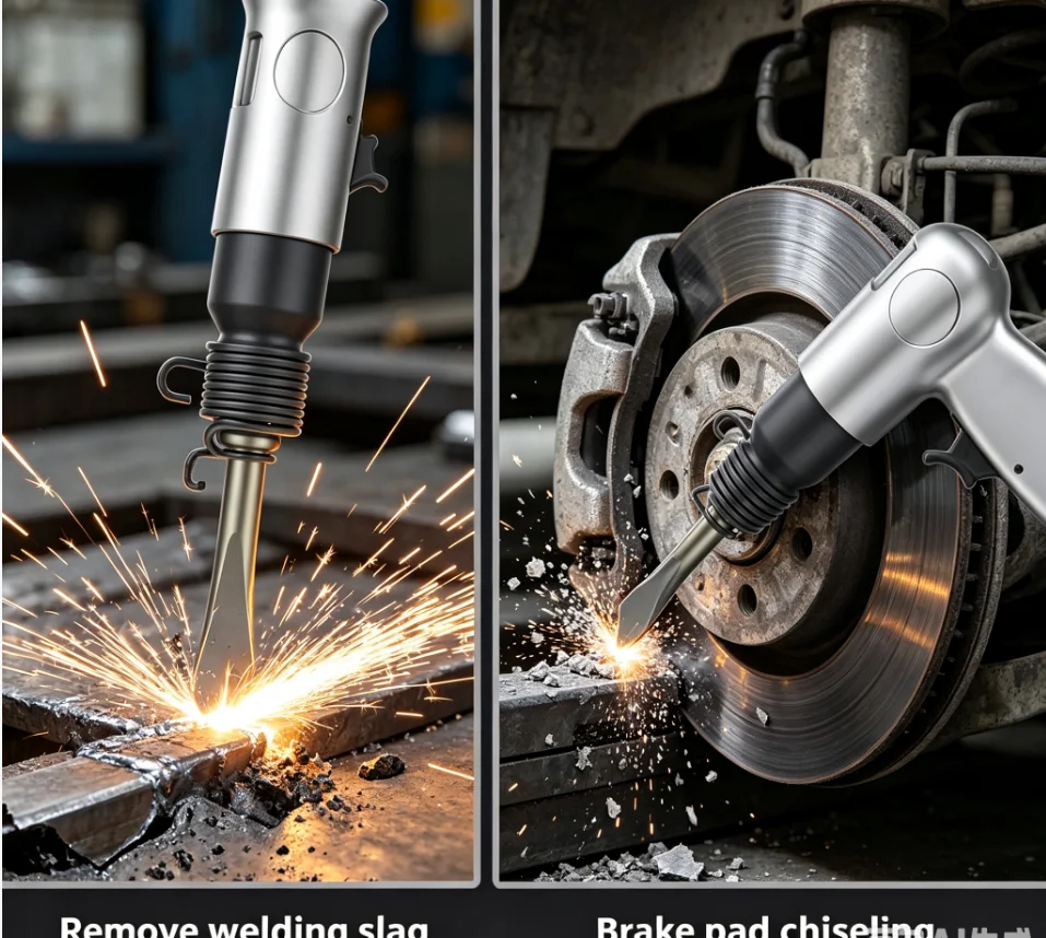 

Pneumatic Air Shovel Industrial Grade Handle Air Chisel Impact Hammer Drill Rust Removal Tool Multi-functional Powerful Tools