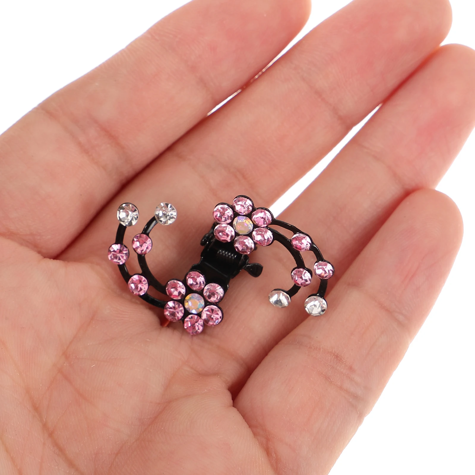 

6 Pcs Plum Hair Clip Girl's Accessory Beautiful Clips Rhinestones Daily Life Decoration Cute Decorative Pins