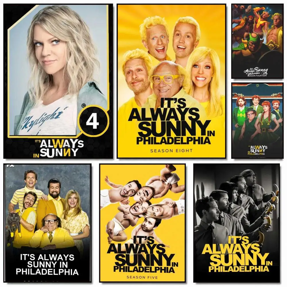 tv series I-Its Always Sunny in Philadelphia-A Poster Removable Wall Sticker for Home Cafe Bar Office Interior Decor