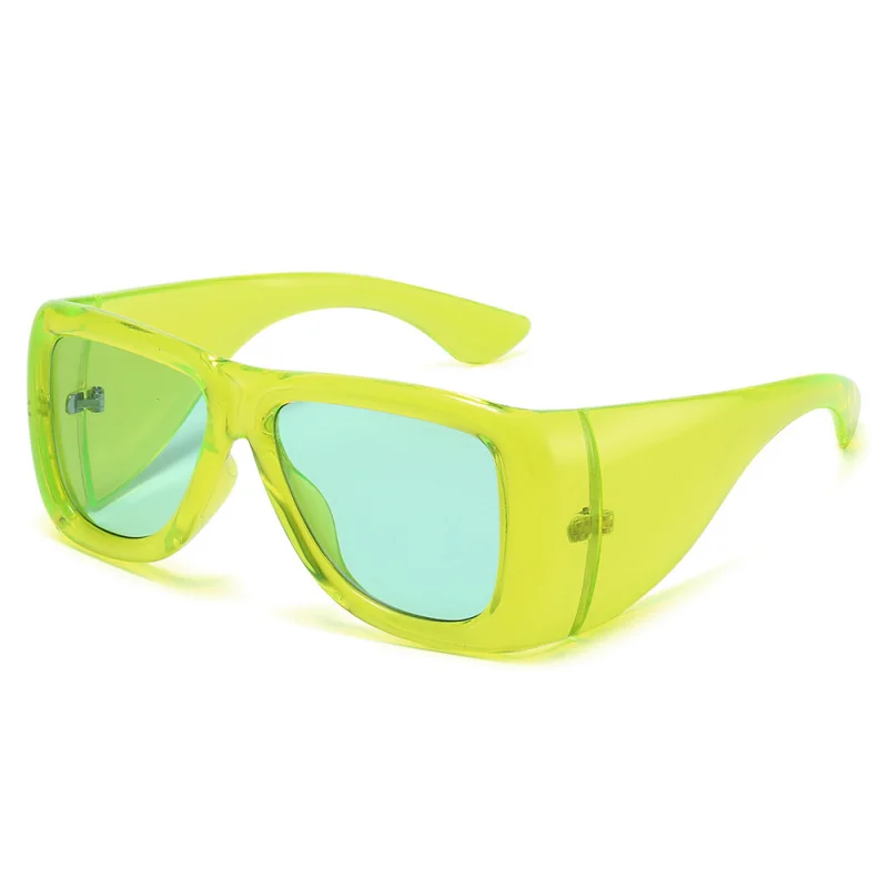 Oversized Y2K Sunglasses Women Men Square Bubble Bold Frame Designed Wrap Travel Driving Riding Sun Glasses UV400 Shades image 3