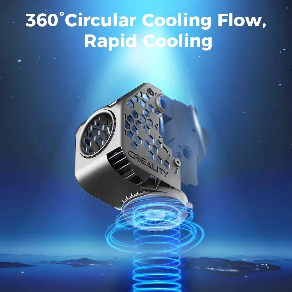 Creality Ben2c Nautilus K1 Max Fan Duct 360° Circular Cooling Flow Fan Duct For K1 Max/k1c/k1 Se Upgraded 3d Printer Accessories