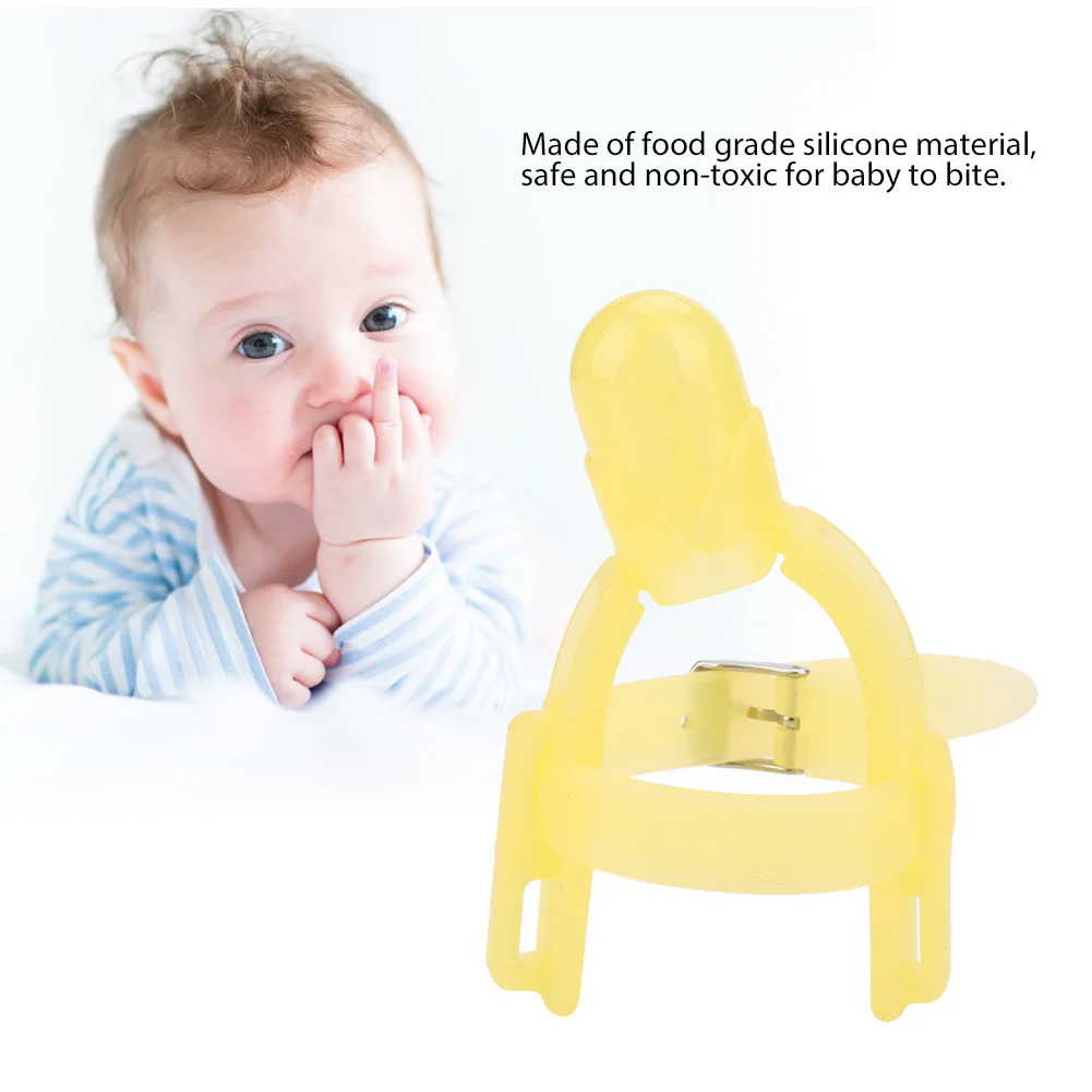 

ZK50 Adjustable Thumb Sucking Finger Protector Silicone Biting Teether for Babies Infant