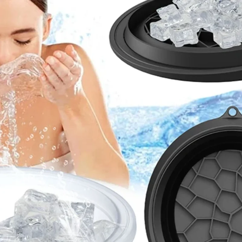 

Collapsible Face Ice Bath BowlPortable Reusable Ice Bath BowlSilicone Bowl For Soaking Face Ice BathKitchen Bathroom Products