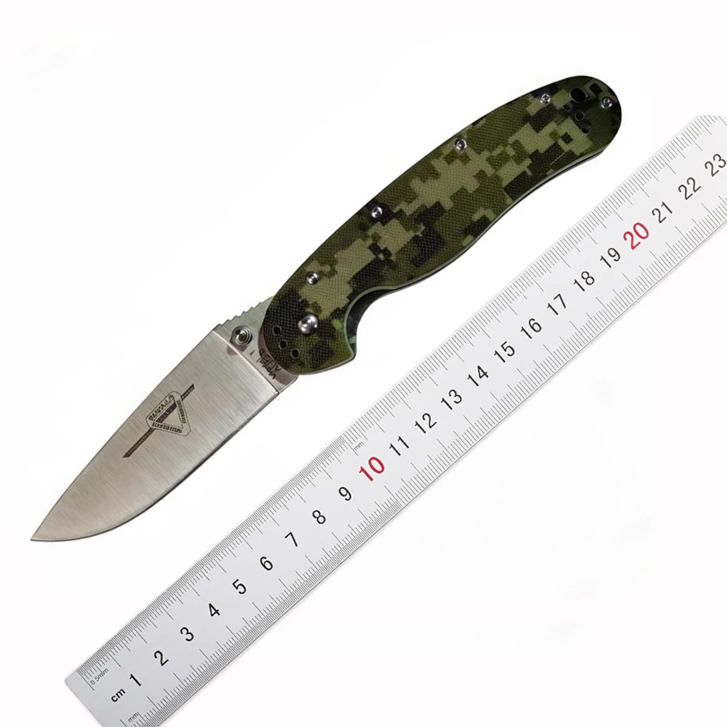 R1 Folding Knife AUS-8 Blade Steel G10 Handle EDC Tool Knife For Outdoor Camping - view 2