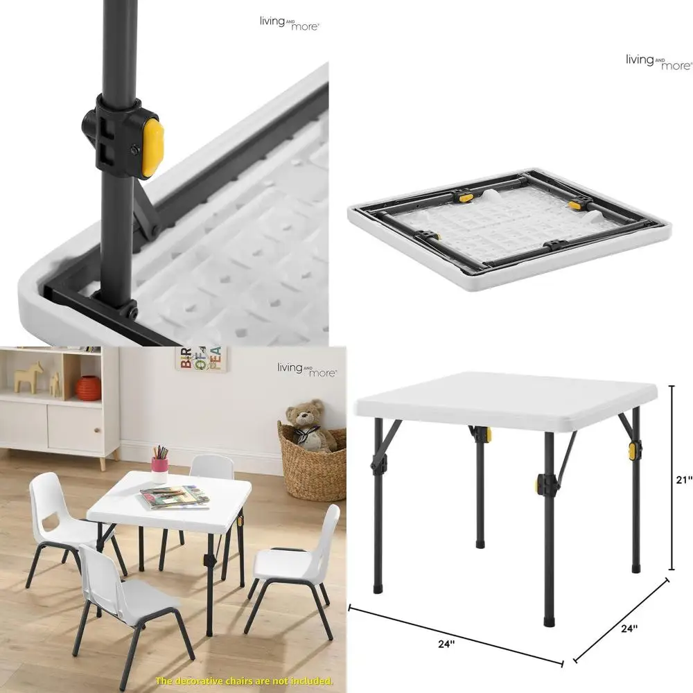 

Легкий складной стол для малышей, 24 дюйма, простая установка без сборки