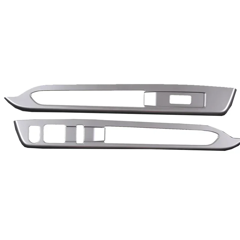 

For Daihatsu ATRAI HIJET CARGO 2022 ABS Silver Front door glass lifting button frame decorative sticker car accessories