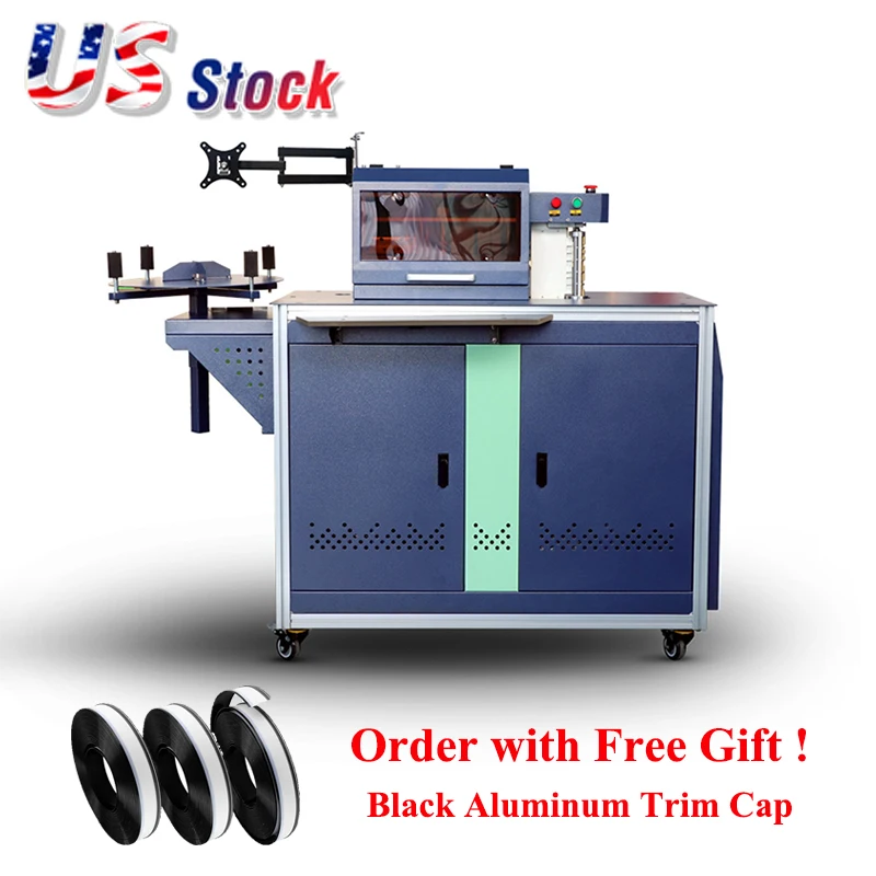 US Stock Automatic Channel Letter Fabrication Bender Machine for Advertising Aluminum Channelume Let-r-Edge Coil Bending Machine