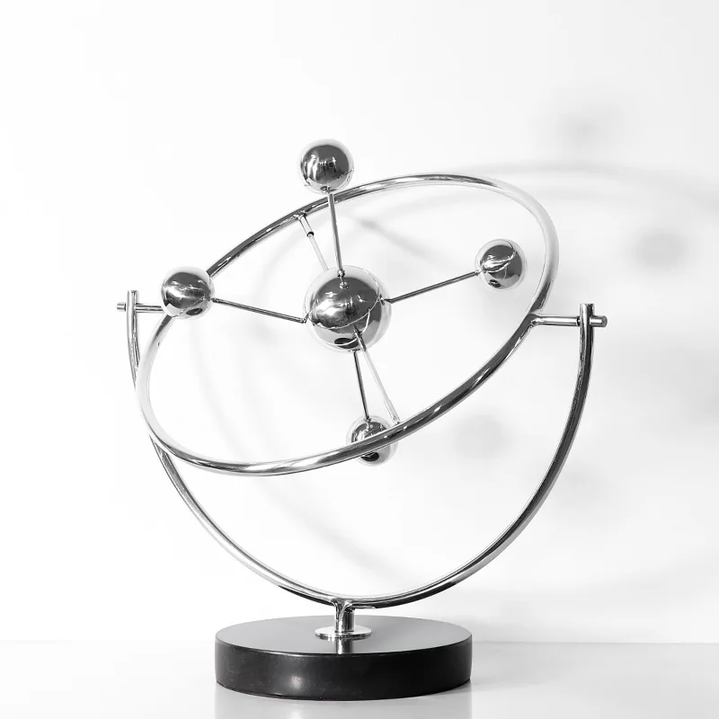 Modern stainless steel Newton pendulum celestial planet desktop decoration model room office creative balance decoration