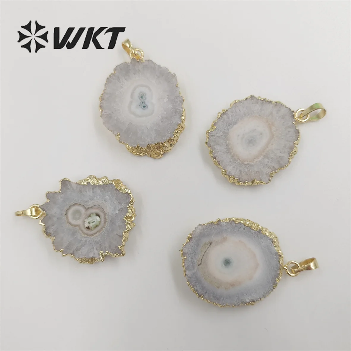 WT-P775 Natural solar stalactite quartz pendant gorgeous randomly shape  solar stalactite quartz pendant for women