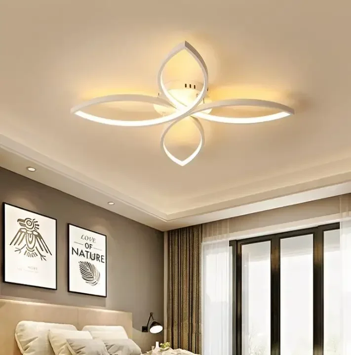 Modern ceiling lights Aluminum 4 leaves LED Ceiling Lamp Fixtures Indoor lighting for living room