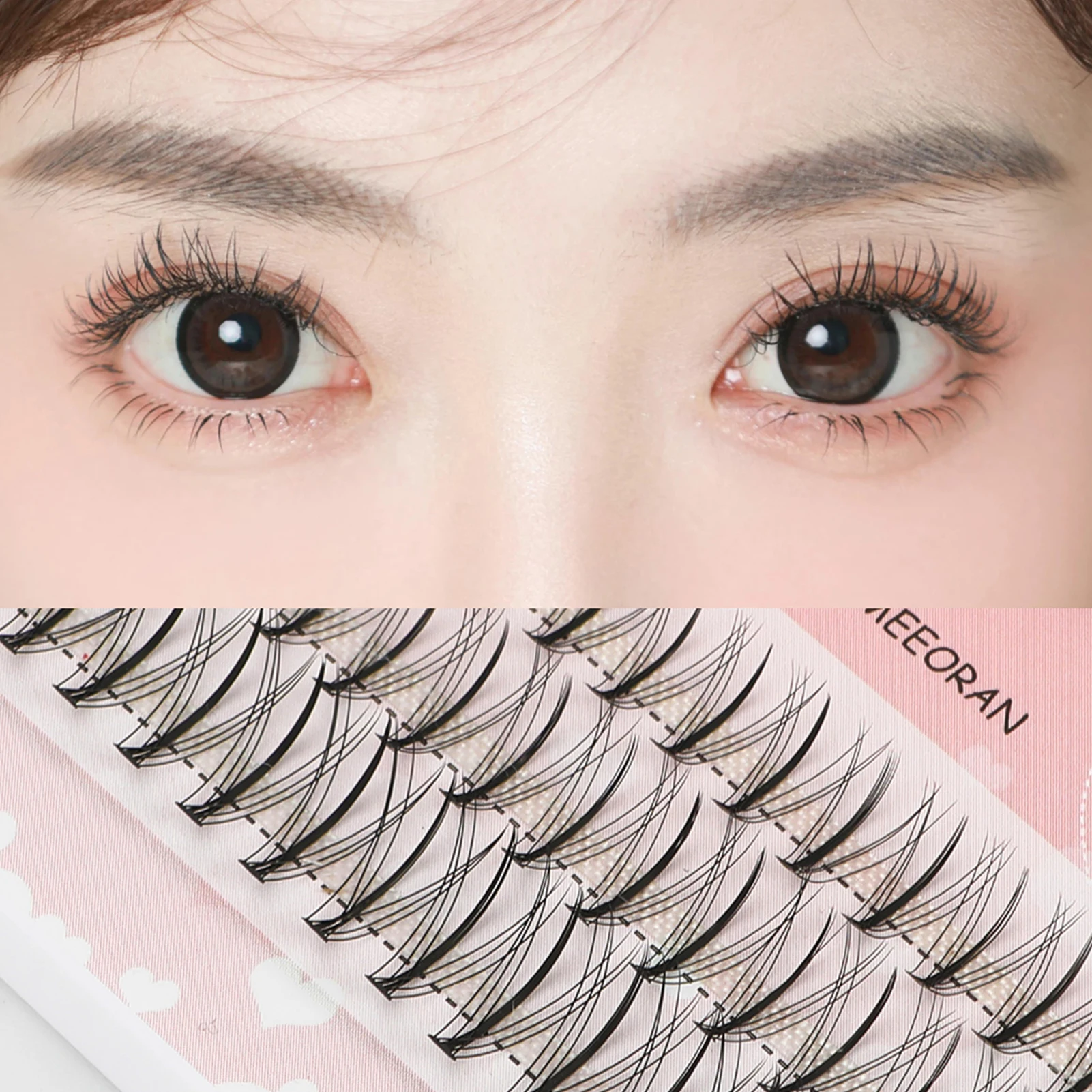 

10mm 11mm 12mm 13mm False Eyelashes Mixed Size Handmake Diy Long-lasting Waterproof Three Rows Fashion Makeup Supplies For Women