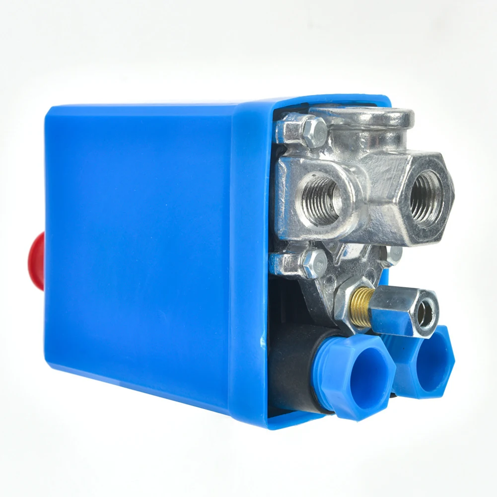 Air Compressor Pressure Switch Control Valve Replacement Parts 4 Port Adjustable Pressure Switch Air Compressor Tool Parts