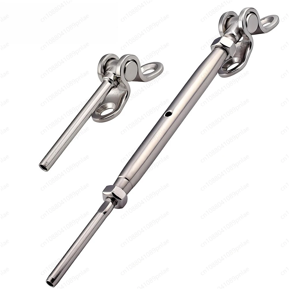 316 Stainless Steel Dock Railing Post Wire Rope Anti-Collision Kit 180° Swing End Connector Marine Hardware