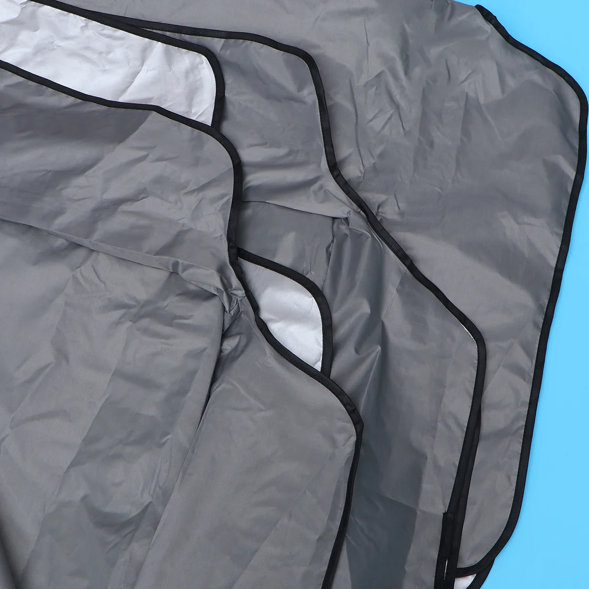 1 قطعة البوليستر سوينغ المظلة استبدال Pa طلاء مقاومة للماء صدفي حافة حديقة سوينغ غطاء شرفة في الهواء الطلق الظل رمادي #2