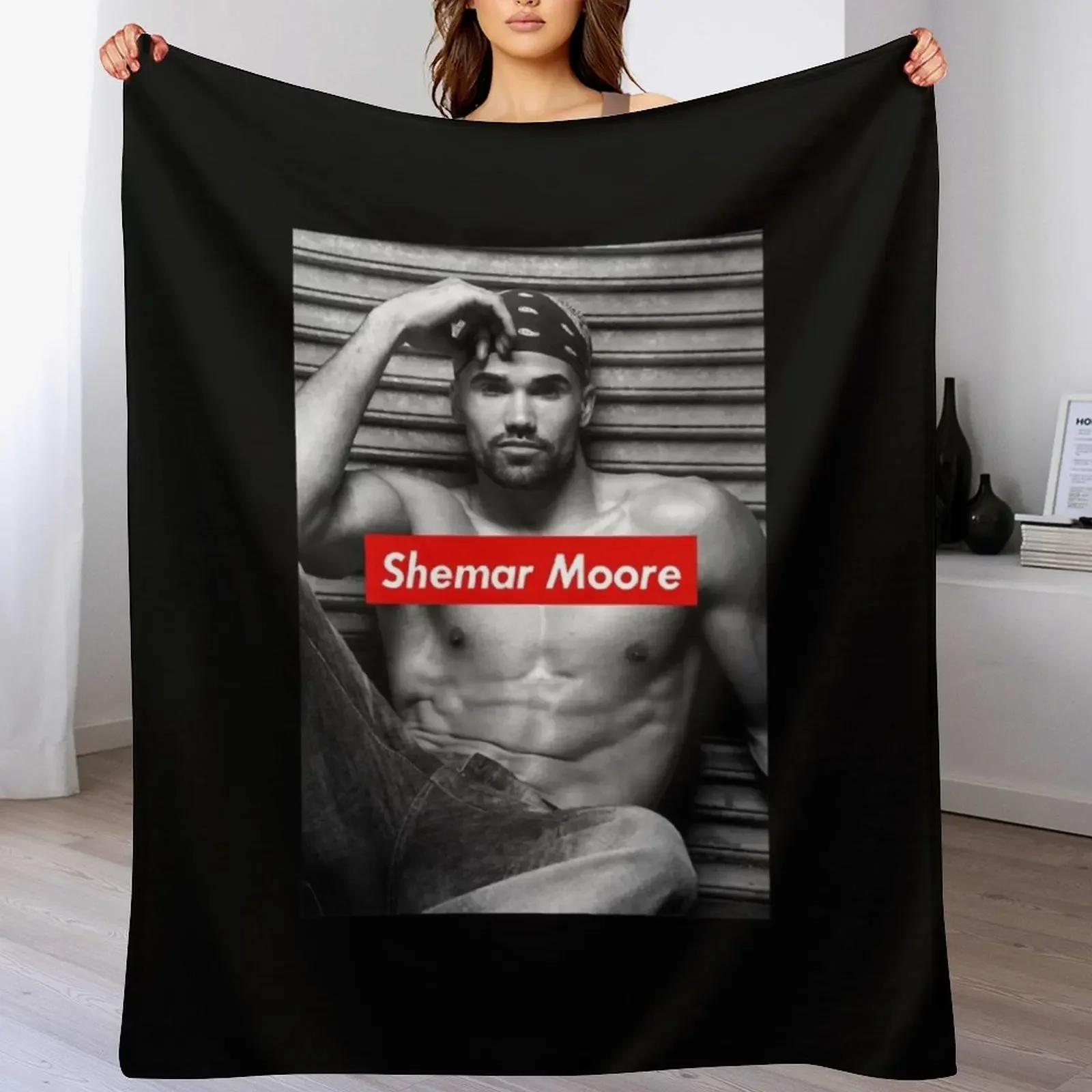 Music Vintage Shemar Moore Cool Gifts Music Fan Throw Blanket Hairys Softest Blankets