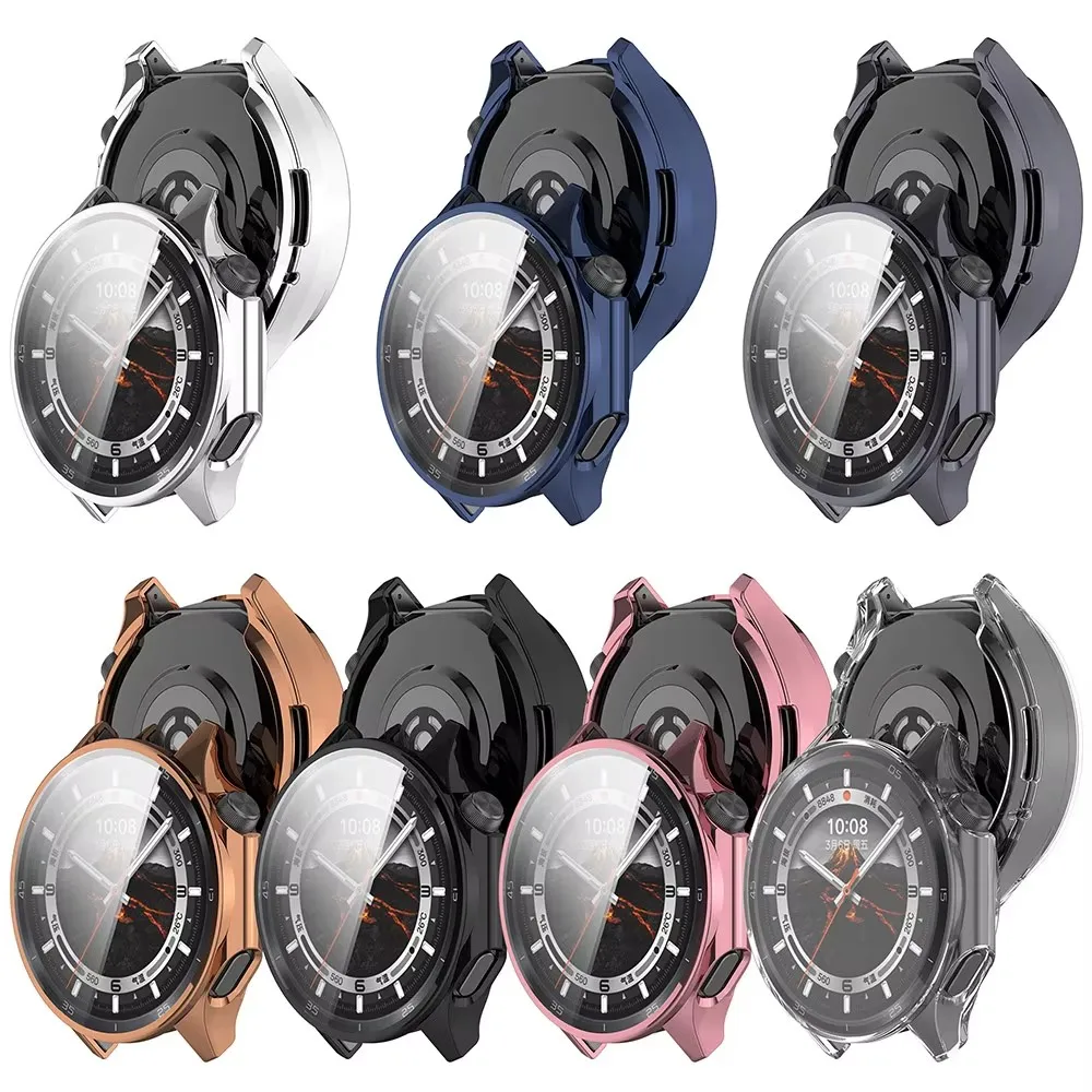 Tempered Glass+PC Cover For Oppo Watch X2 Case Soft TPU All-Around Screen Protector Watch Cases For Oneplus Watch 3 Accessories view 5
