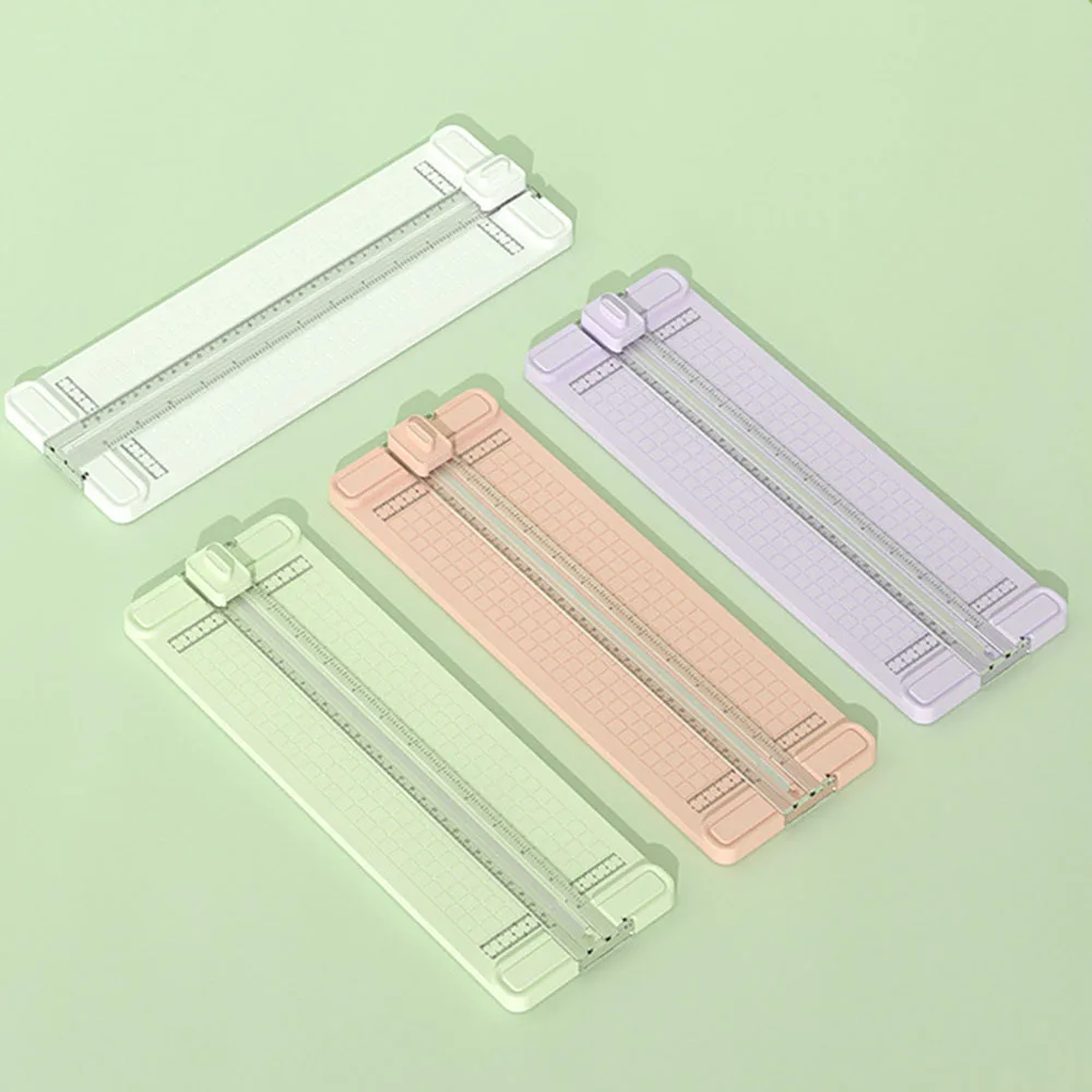 Taglierina di carta portatile Taglierina di carta in plastica Taglierina di carta fai da te portatile per lo studio a casa della scuola