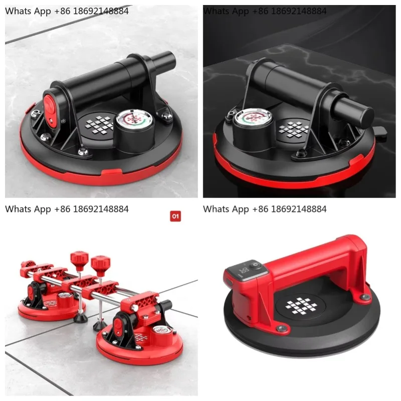 Strong vacuum floor tile glass suction lifter, manual tile suction  Tile air pump suction cup