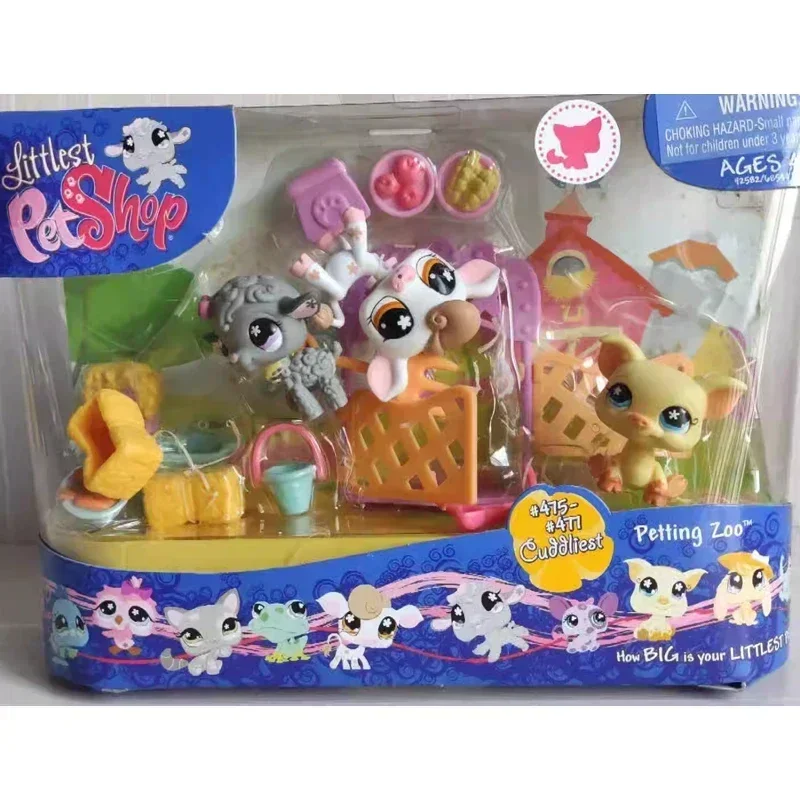 Hasbro Anime Littlest Pet Shop Small Animals Dog Birds Cat Peacock Sweet Collection Gifts for Children Action Figure Model Toys