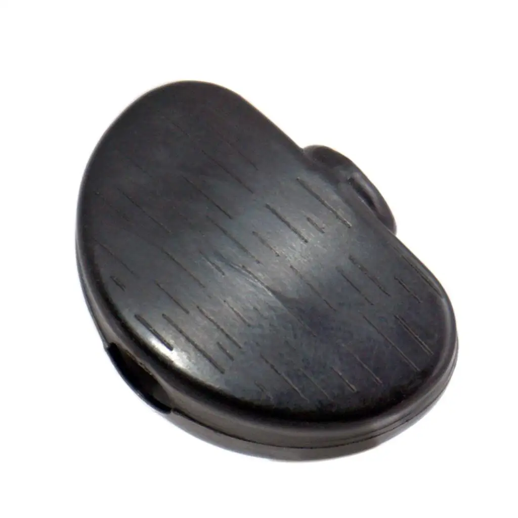 Guitar Tuning Pegs Knobs Black Plastic Semicircle Buttons with Screws Durable Machine Head Caps for Electric Guitar Fix