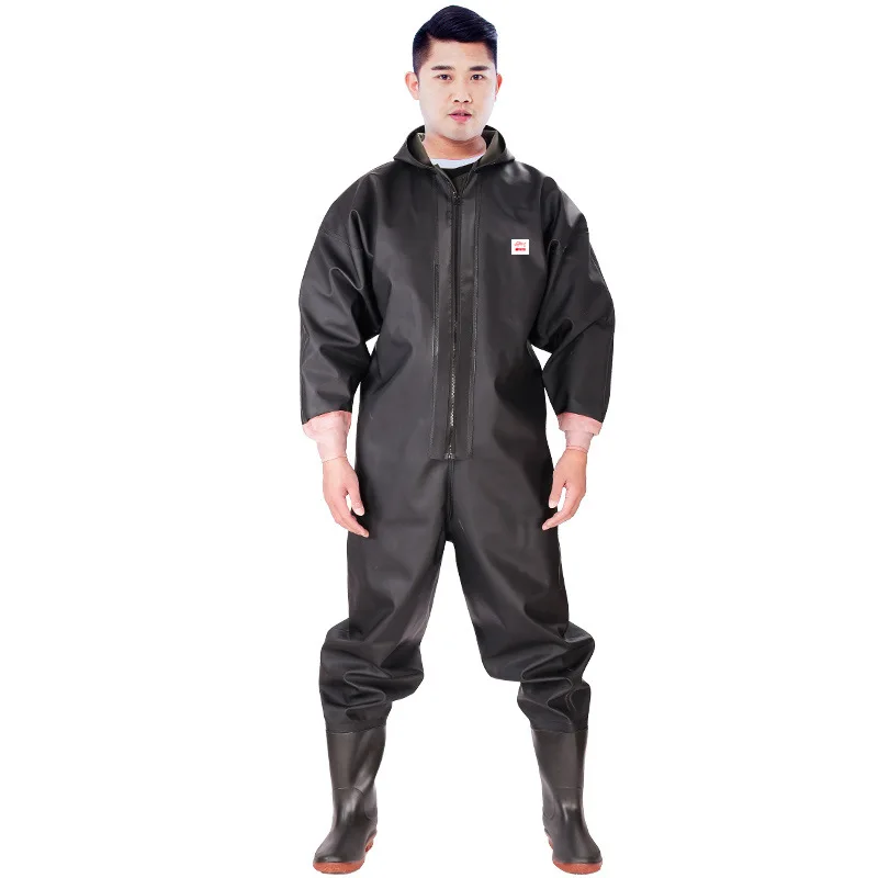 Men Fishing Chest Waders Breathable Stocking Foot Wader Lightweight Convertible Hunting Wading Pants Kit for Fly Fishing Winter