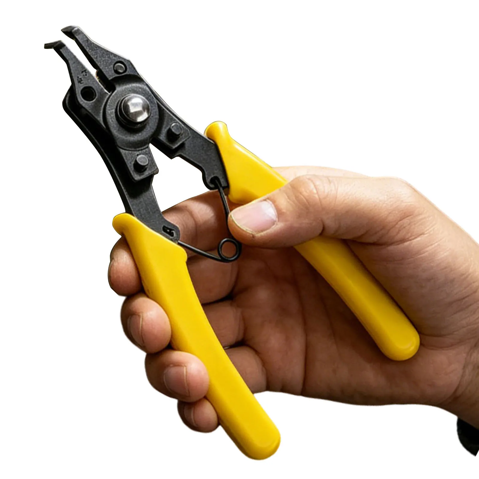 4 In 1 Convertible Internal External Retaining Ring Plier Anti-Slip C Clip Circlip Lock Ring Removal Tool for Narrow Space view 2