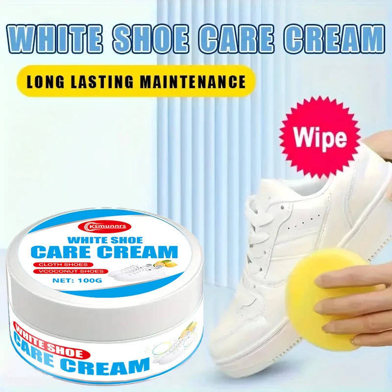 100g White Shoe Polish with Sp - Sneaker Cleaner review and price