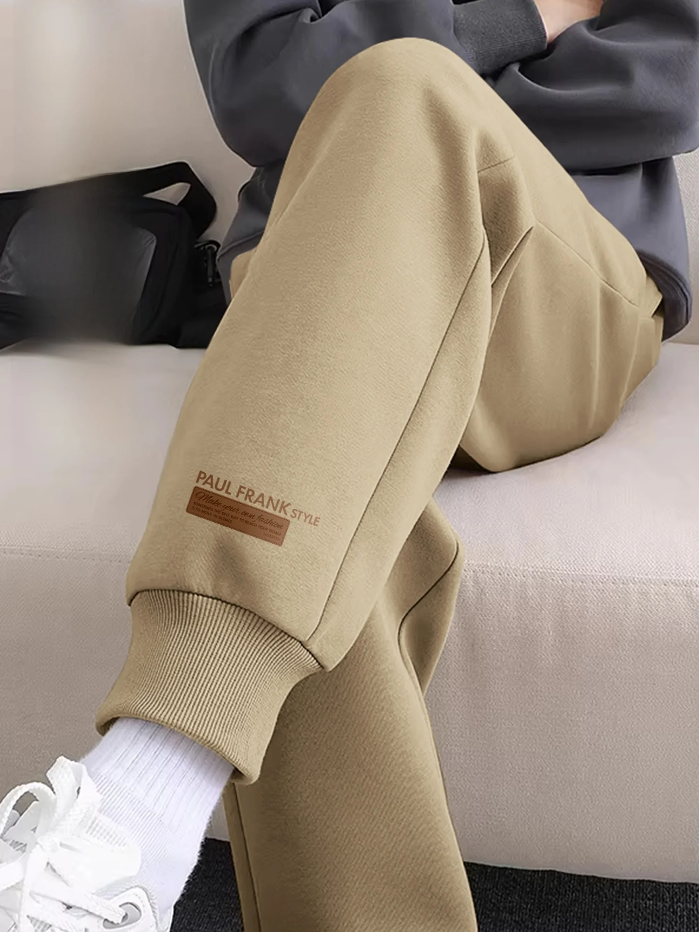 

Мужские спортивные повседневные брюки прямого кроя цвета хаки, дышащие, удобные, износостойкие, весенние сезонные брюки