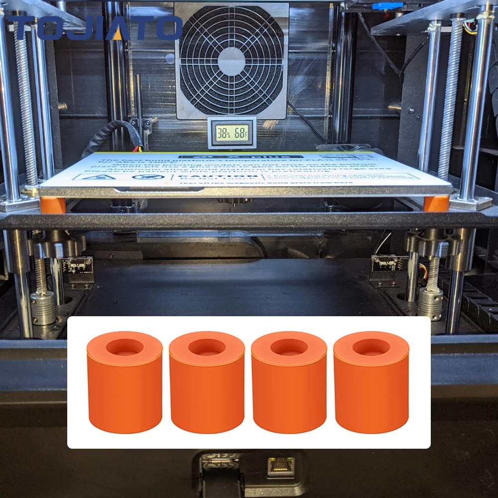 1-6set Heißer Bett Nivellierung Spalte Silikon Solide Spacer Plattform Leveler Für CR10/ CR10S CR-X Ende-3 ELEGOO Kobra 3D Drucker Teile – Detail 4