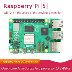 Official Original Raspberry Pi 5 Ram 1G 2G 4G 8G 16GB Board USB3.0 Gigabit Ethernet