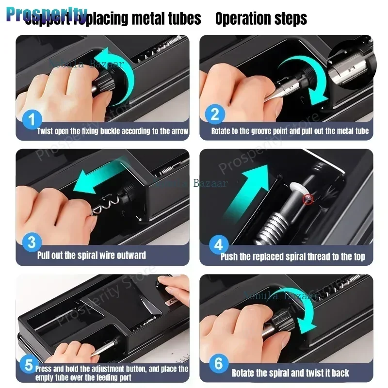 6.5/8 مللي متر ماكينة لف التبغ الأوتوماتيكية بالكامل مع مستشعر الأشعة تحت الحمراء الكهربائية الأسطوانة صانع تغليف السجائر ملحقات التدخين