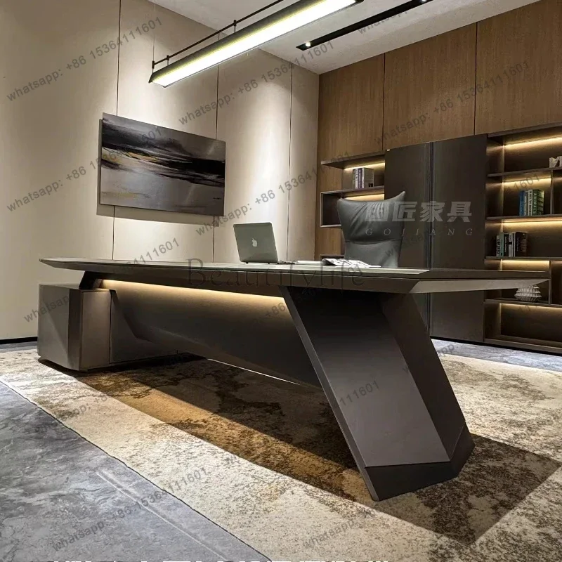 LJY Room Desks Executive Desk Modern Minimalist Elegant And Slightly Luxurious Office Desks And Workstations Computer Desk