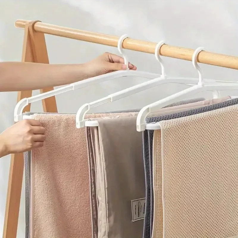 1pc Extendable Plastic Clothes Hanger with Bra Holder | Multi-Functional Closet Storage Hook for Towels | Coats and Lingerie