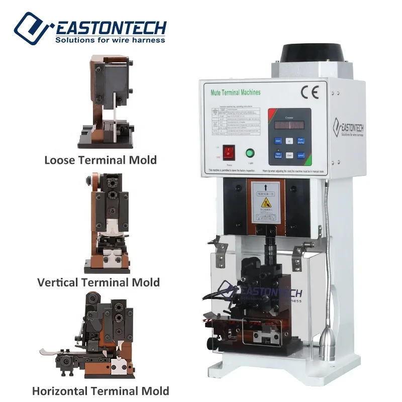 

EW-09 1.5T-9T Mute crimp terminal machine Custom OTP Horizontal Vertical Automatic terminal crimping machine