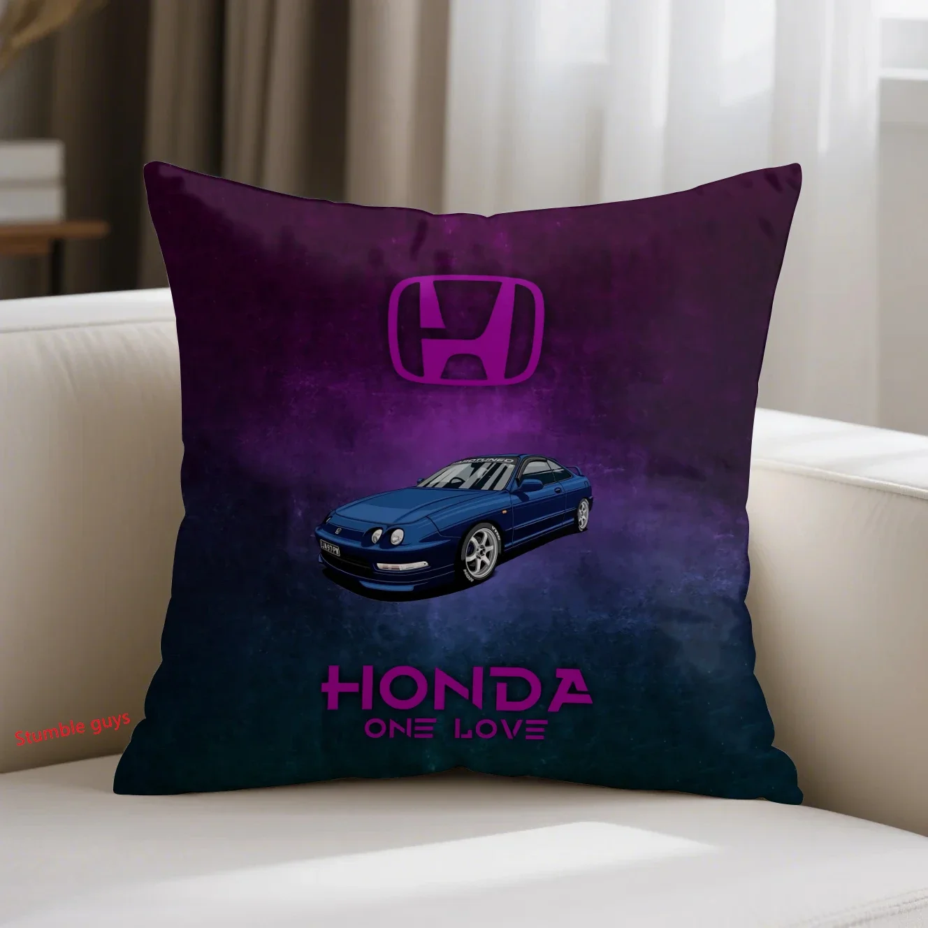 

Sofa Cushion Cover 45X45cm Honda Sports Motorcycle Racing Soft For Living Room