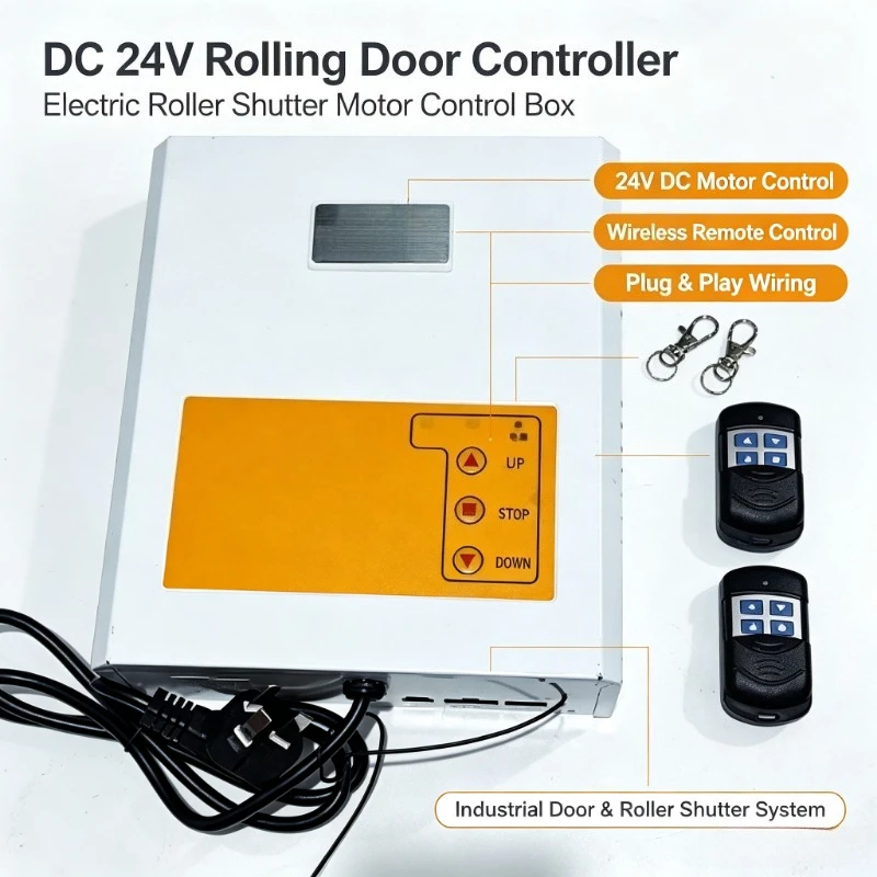 DC 24V AC/DC Universal Controller for Rolling Shutter Door Garage Door Anti-Bounce Remote Control