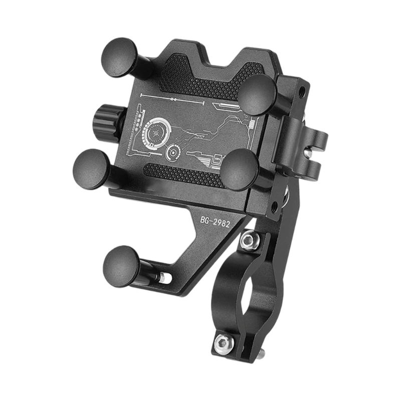 

Adjustable Bike Phone Mount Stand NonSlip Universal Bike Motorcycles Handlebars Phone Mount Clip Easy to Install