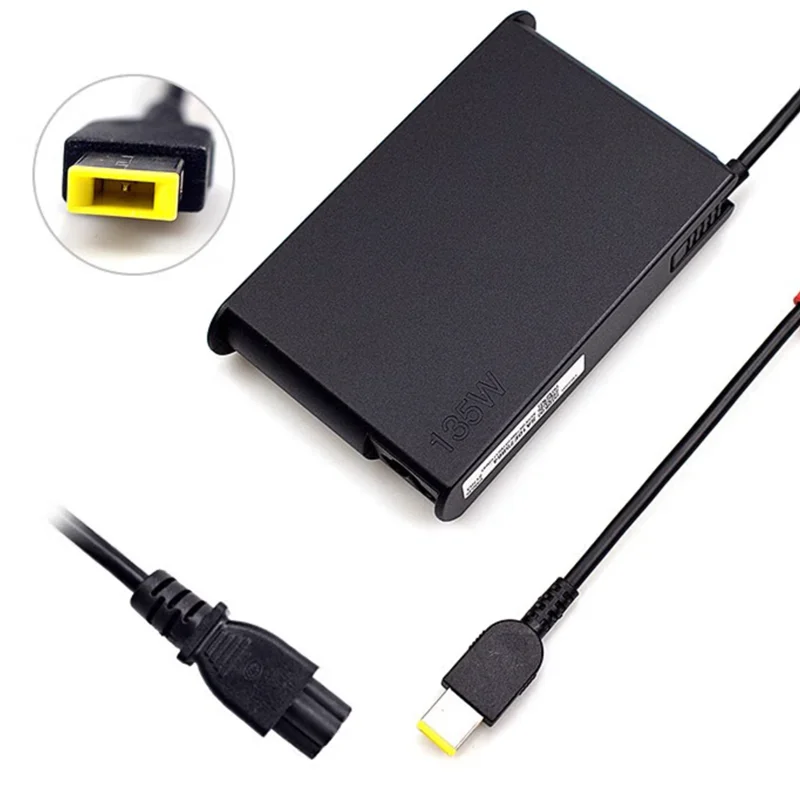 

Laptop Adapter 135W 20V 6.75A USB Notebook Charger for Lenovo T440p Y50-70 R720 Y700 T540p P51 P52 S5 ADL135NLC3A Power Supply