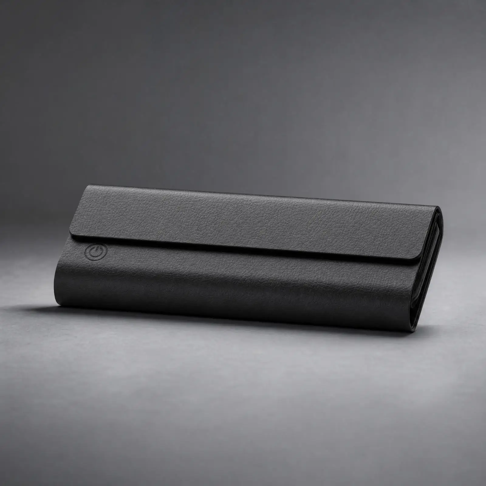 Black Folding Glasses Case Charging Eyewear Holder PVC Hard Shell Case for Sunglasses Travel Bag Desk Drawer Storage