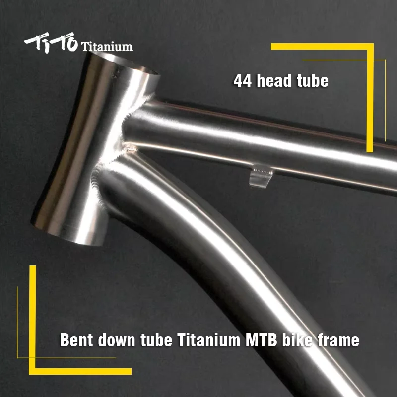 TiTo Titanium Frame for MTB Bike,Werner,Thru Axle, 12x142mm, 27.5er, 29er, 15.5, 17, 19,XC/AM Bicycle,Inner Cable ,Top quality