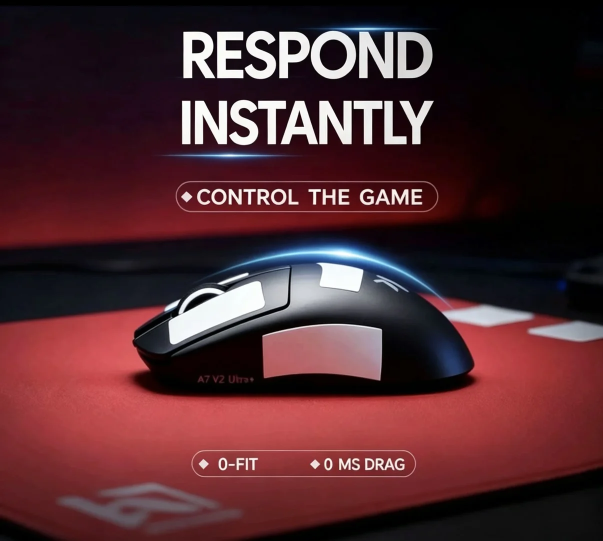 0.3mm ultra-thin polyurethane mouse anti slip sticker ultra-thin sweat absorbing esports mouse universal GPW and Razer mouse ant