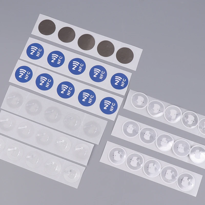 1/20/50Pcs NFC 라벨 스티커 배지 라벨 스티커 RFID 전자 태그 재기록 가능한 비밀 키 스티커 NFC 태그