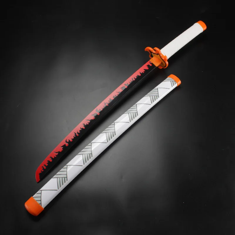 Anime Cosplay Katana Demon Slayer Reproduction Original Pattern with Holder and Belt 80cm/31.5in or 104cm/41in Halloween props