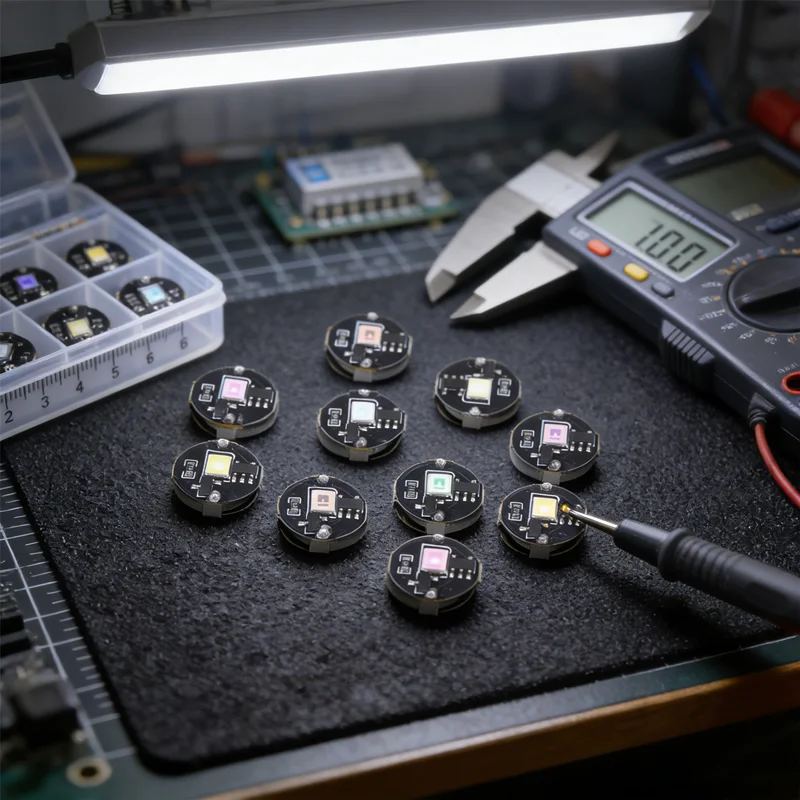 Mini Magnetic Switch LED Light for Models, DIY Dollhouse Lighting, Toy Eyes, Train Landscape Decoration, Button Battery Powered