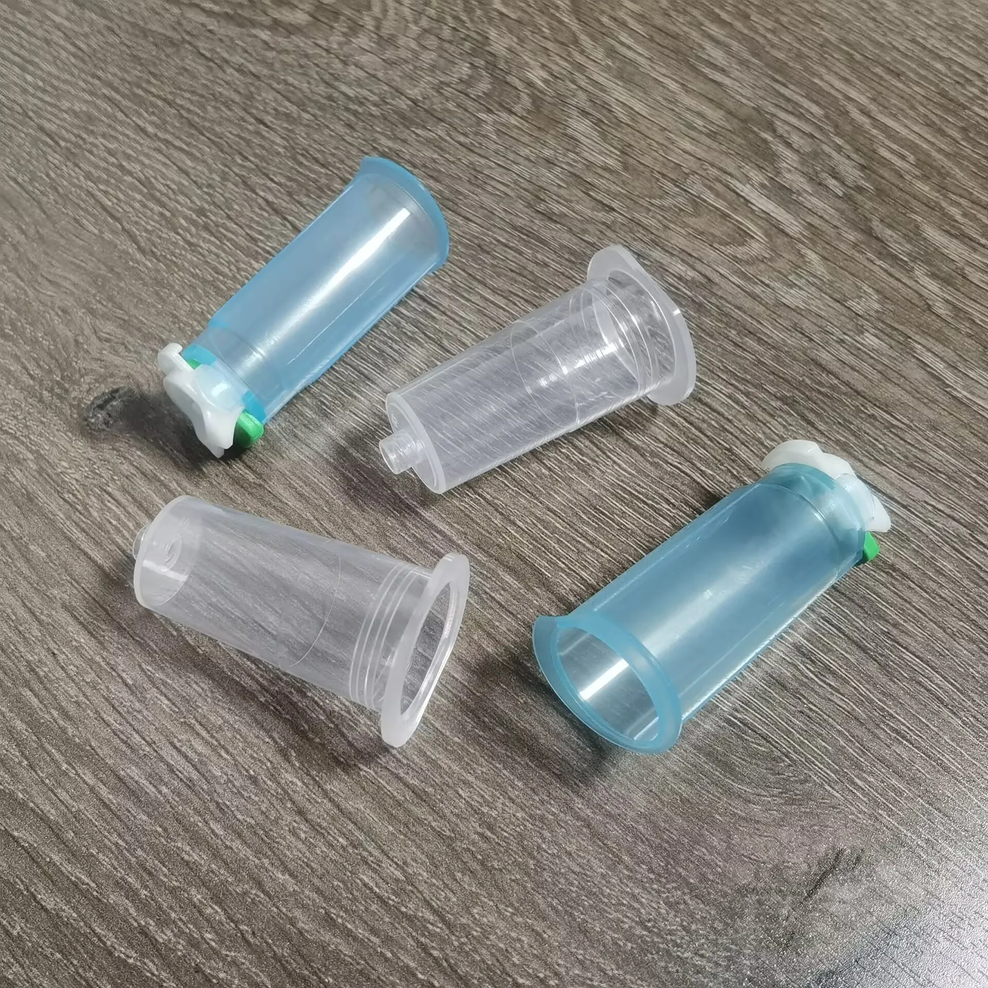 

100Pc Disposable needle holder Student laboratory supplies School teaching equipment Transparent and blue buckle type