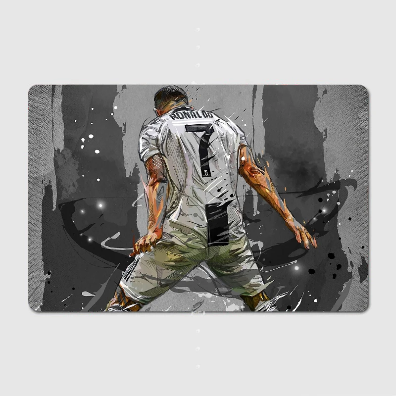 Painting Cristiano Art Metal Plaque Poster Living Room Wall Decor Cinema Garage Classic Tin Sign Poster