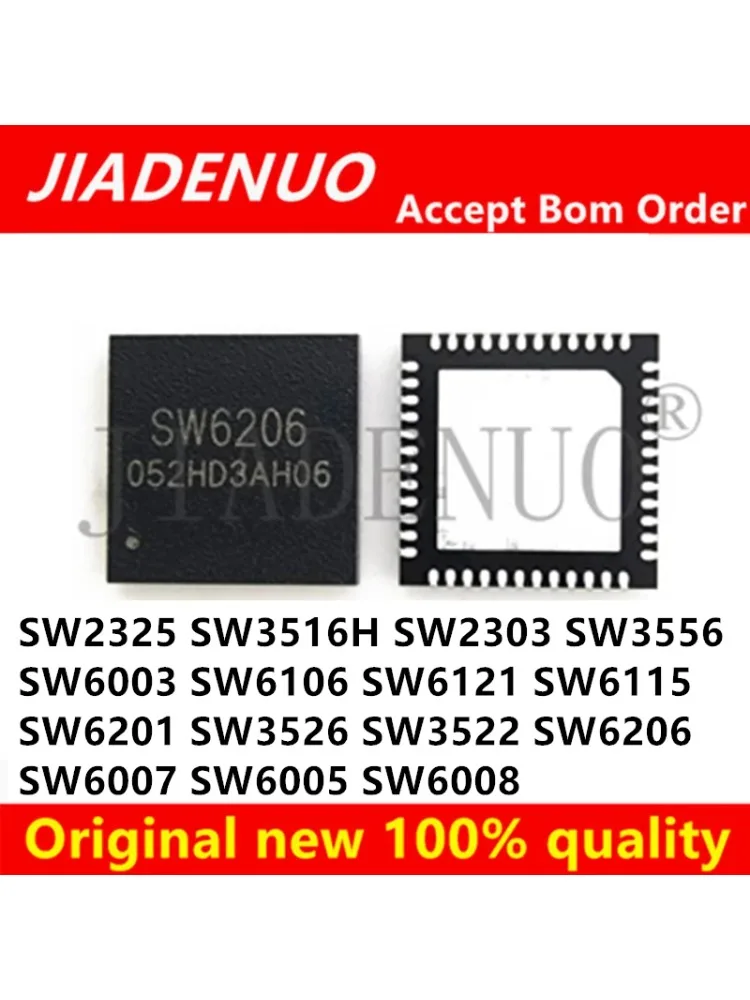 (1 sztuka) 100% nowy Chipset SW6206 SW6008 SW2325 SW3516H SW2303 SW3556 SW6003 SW6106 SW6121 SW6115 SW6201 SW3522 SW3526 QFN — zdjęcie 2